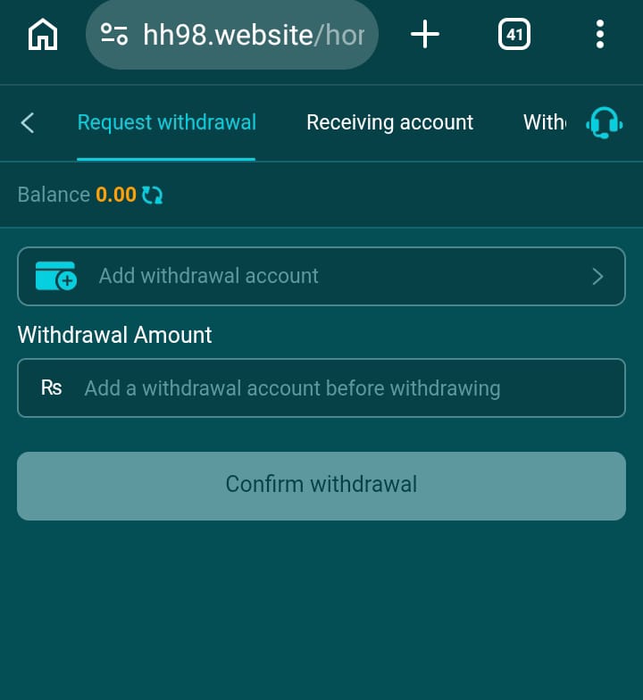 HH98 withdraw