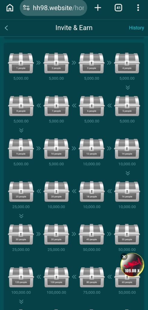 HH98 invite bonus